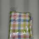 Spring Easter Tablecloth Rectangle Green Blue White Pastel Buffalo Check Plaid Table Cloth - 60 X 84 Oblong Polyester Gingham Table Cover Countryside Reusable Waterproof for Summer Party Picnic Dinner