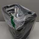 UUJOLY Plastic Small Trash Can Wastebasket, Garbage Container Basket for Bathrooms, Laundry Room, Kitchens, Offices, Kids Rooms, Dorms, 3.5 Gallon, Black