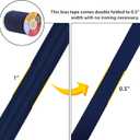 Mandala Crafts 55 Yards 1/2 Inch Navy Blue Double Fold Bias Tape for Sewing - Bias Binding Tape for Quilting Binding, Hemming, Seam, and Fabric Piping