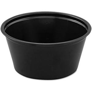 Dcc P200BLK Polystyrene Portion Cups 44, 2 oz. - Black