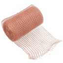 FUNSUEI 2 Pack Copper Mesh Roll, 5 Inch x 32 Feet Wire Roll, Knitted Copper Mesh Rodent Control with Hole for Gardening, Distilling, House