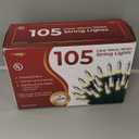 Clear Warm White Christmas Tree Lights - 20 ft String of 105 Incandescent Mini Bulbs Multifunctional Lighting Modes, for Decorative, Bedroom, Outdoor, Xmas Twinkle Lights with Green Wire Total 21.6 ft