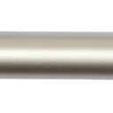 Amazon Basics 1" Curtain Rod for Windows with Square Finials, Adjustable, 72" to 144", Nickel Finish