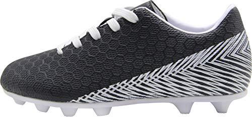 BomKinta Kid's FG Soccer Shoes Athletic Outdoor Soccer Cleats Black Size 4.5 M US Big Kid,37