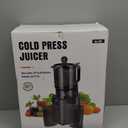 Juicer Machines with 5.8" Large Chute, 2-in-1 Cold Press Juicer for Whole Vegetables Fruits 400W, Masticating juicer Easy to Clean Juice Extractor Machine for Making Nut Mike, Juice, Premium Gray