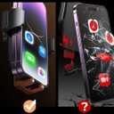 LISEN Cup Phone Holder for Car [Upgraded Version] Long Neck 360 Adjustable [Thick Cases Friendly] for iPhone 16e 16 15 14 13 Pro Max Samsung S25 All 4-7'' Phone, Gold Kits