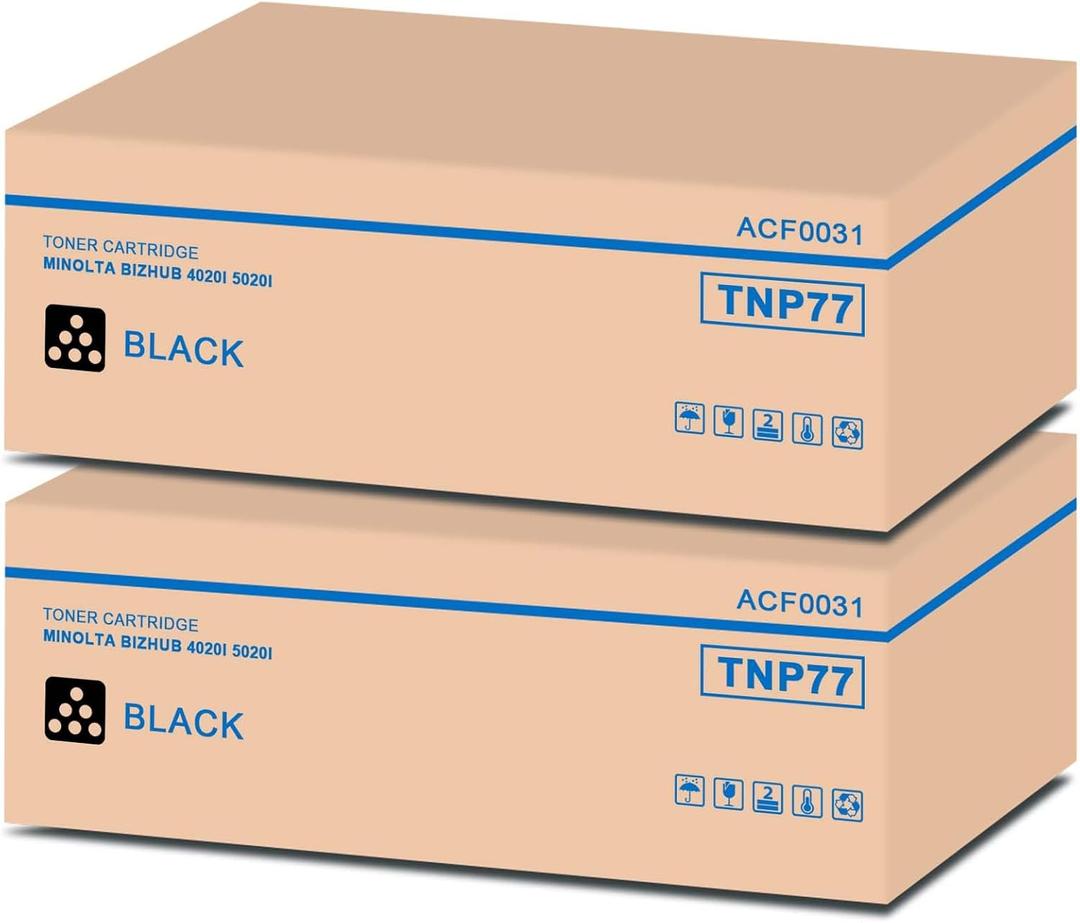 TNP77 TNP-77 High-Yield Black Toner Cartridge, TNP78 TNP-78 ACF0031 Compatible with Konica Minolta Bizhub 4020i 5020i Printer