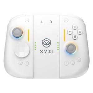 NYXI Hyperion 3 Switch 2 Controller World's First Third-Party Wireless Controller for Switch 2, Hall Effect Joystick, 9-Axis Gyro, Full Mechanical Buttons, Dual Back Buttons & Adjustable Vibration (White)
