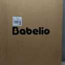 Babelio Baby Gate for Stairs & Doorways, 26-43" W 34" H Extra Tall| No Bottom Bar| Easy Installation| One-handed Operation| Auto-close| Hardware Mount (Drill Needed) Safety Dog/Pet Gate Indoor (Black)