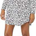 Amazon Essentials Womens Maternity Nursing Nightdress (X-Small, Navy Silhouette Floral)