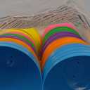 JOYIN 12 Pieces 7" Jumbo Plastic Bright Solid Easter Eggs Assorted Colors for Filling Treats, Easter Theme Party Favor, Easter Eggs Hunt, Basket Stuffers Fillers, Classroom Prize Supplies Toy