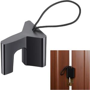 AceOrbit 1 Pcs Over The Hinge Door Stopper Plastic Residential Door Holder for Office School Home Commercial Use Hospitals Hotels, Safe and Anti Pinch Design, Can Fix Tension Hinged Doors