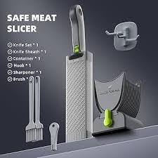 ONCE FOR ALL Fresh Meat Slicer Cleaver Kitchen Knife Set For Meat Slicing Shredding, Manual Jerky Cutter Food Slicer For Beef Pork Mutton For Home Cooking BBQ Hot Pot