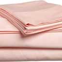Luxury Sheet Peach Solid Twin- Bedding Sheet Set 4 PCs (Fitted, Flat, 2 Pillow Case) Extra Deep Pocket Sheets Fits Mattress {18" - 21" Inch} Easy Fit Super Soft- Egyptian Cotton- 700 TC