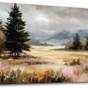 KZKU Autumn Landscape Canvas Wall Art Nature Scenery Painting Print 20X40in