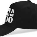 Christian Hats for Men Women Adjustable Size Baseball Cap Christian Easter Gifts Black (Black)