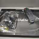 17.5” Portable DVD Player with 15.6” Large HD Screen, 6 Hours Rechargeable Battery, Dual Speakers, Region Free, Remote Control, Support Multi-Format Sync TV, USB/SD, Black