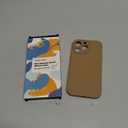 LOVE 3000 Designed for iPhone 14 Pro Max Case, Premium Silicone with [Soft Anti-Scratch Microfiber Lining] Shockproof Protective Phone Case for Men Women Girls 6.7", Light Brown