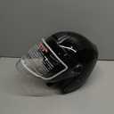 Vintage Motorcycle 3/4 Open Face Helmet, Solid Color Half Face Helmet, DOT Certified Adult Men Women Retro Helmet, Electric Scooter Moped Jet Classic Helmet with Visor (X-Large)