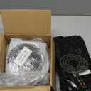 Black Burner Drip Pans 5304430149(6")5304430150(8") Electric Stove Burners MP15YA(6") MP21YA(8")330031 Surface Element Receptacle Compatible for Frigidaire Kenmore Crosley Tappan by MIFLUS