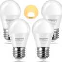 25 Watt Light Bulbs Equivalent, 3W LED Bulbs Soft White 2700K, A15 E26 Low Watt Light Bulbs for Bedroom, Table Lamp Bulb, Pack of 4 
