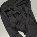 Tapata Womens Bodysuit Blouse Button Down One-Piece Long Sleeve Solid Office Work Shirt Casual Tops (Medium, Black)