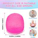 Squishy Fidget Toys Stress for Kids and Adults, Super Solid Squeeze Ball, Sensory for Stress Relief, Birthday, Easter Basket Stuffers and Party Favors (Pink)