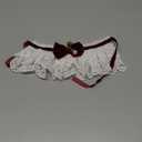 HEEPDD Cat Lace Bib Collar with Bow, Decorative Pet Bandana Scarf Costume, Small Size, Dress Up Accessories (Wine Red)