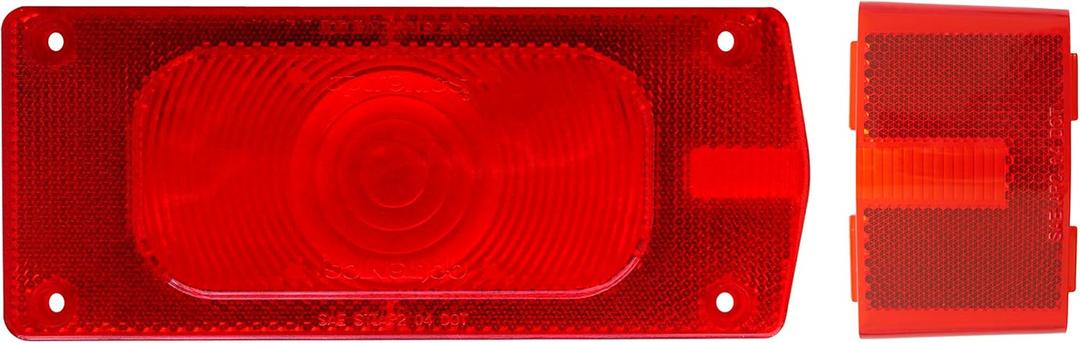 Optronics A36R Red Tail and Side Marker Light Replacement Lens Set