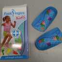 Footlogics Fun Kids Orthotic Shoe Insoles with Arch Support for Children’s Heel Pain (Sever’s Disease), Growing Pains, Flat Feet - Children’s, Pair (Toddler 8-10, 3/4 Length - Blue)