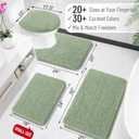 OLANLY Bathroom Rugs 30x20, Extra Soft Absorbent Chenille Bath Rugs, Rubber Backing Quick Dry, Machine Washable Bath Mats for Bathroom Floor, Tub and Shower, Home Decor Accessories, Sage Green