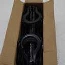 HOUSE DAY Sturdy Plastic Space Saving Hangers 12 Pack, Cascading Hangers Organizer Closet Space Saver 80% and Wrinkle Free Clothes, Multi Collapsible Hanger for Heavy Clothes, Shirts, Pants (Black)