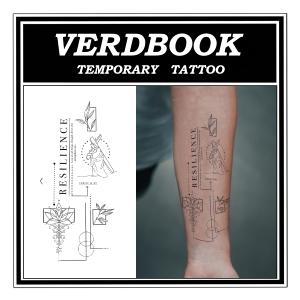 2 Sheets Waterproof Temporary Tattoo Last 7-15 Days, Scripture Pillar | Semi Permanent Tattoos30s Apply Realistic Body Stickers for Beach Parties Festival Daily Wear, Fake Tattoo for Women & Men