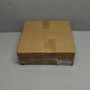 Verssure Drink Table, 21" H Rattan Small Side Table with Solid Wood Leg Stand, Boho Accent Cocktail Tables for Small Spaces, Round End Table for Living Room, Bedroom and Corners