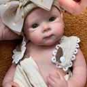 Abenduot 18inch Bettie Girl Doll Can Open Mouth Anatomically Correct Silicone Baby Dolls Realistic Full Solid Silicone Body Newborn Dolls Flexible