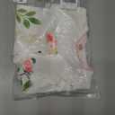 Cute Giraffe + Zebra With Floral Print Long Sleeve Baby Girl Clothes White Jumpsuit For Baby One-Piece Romper (White)