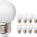 Small E26 LED Night Light Bulbs 1W Mood Light Bulbs Soft White 3000K Not Dimmable 10W Equivalent for Bedroom Bathroom Makeup Mirror Porch Wall Sconces Table Lamp 10Pack