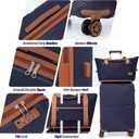 Luggage Sets 5 Piece, Suitcases with Wheels, ABS Hard Case Luggage with TSA Lock Spinner Wheels, Carry On Luggage Set (20/24/28 inch)