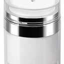 Airless Pump Jar - 0.5 Oz Lotion Dispenser with Pump Travel Container for Skincare, Refillable Empty Jars Vacuum Bottle for Moisturizer, Skincare, Makeup