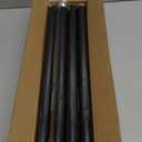 Black Curtain Rods for Windows 48-90Inch(4-7.5ft) Heavy Duty Wrap Around Blackout Curtain Rods, Adjustable Room Darkening Drapery Rod for Bedroom, Living Room, Sliding Door & Outdoor Patio