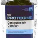 Flents Protechs Contoured for Comfort Foam Ear Plugs, Soft & Comfortable Hearing Protection for Work, Construction, Heavy Machinery, Studying, Travel & Sleep, NRR 32, Easy to Use, Black, 50 Pairs