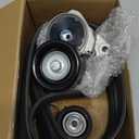 YzusGomumu Serpentine Drive Belt Tensioner Kit Set and Idler Pulley Compatible with 2007-2018 Toyota Land Cruiser Sequoia Tundra 2008-2018 Lexus GX460 LX570 Replaces 89378 39185 36370 8PK2415