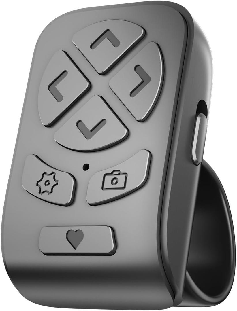 Page Turner Clicker for iPad, Kindle Fire, Scrolling Ring Remote for TikTok YouTube Instagram Shorts Video, Remote Shutter Control for Phone Camera Compatible with Tablet iPhone Android Phone
