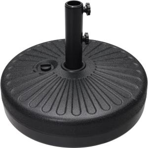 ABCCANOPY 48.5lbs Umbrella Base Water Filled Stand Market Patio Outdoor Heavy Duty Umbrella Stand Holder(Black)