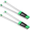 2 Pack Reacher Grabber Tool Lightweight Litter Pick up Sticks Aluminum Rustproof Trash Grabber Garbage Picker Garden Leaf Cleaning Trash Tong Reaching Assist Tool for Elderly (Green,34 in)