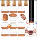 2 x Chair Leg Protectors for Hardwood Floors, Felt Chair Furniture Pads feet Covers for Wood Hardwood Floors Protector, Clear Square Silicone Felt Pads for Smooth Moving 16Pcs (Fit 0.6 "to 0.7")