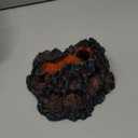 Reptile & Amphibian Habitat Dcor | Volcano Shape Aquarium Decorations Cave| Reptile Rock Hide Cave for Lizards, Bearded Dragon | Resin Fish Tank Cave