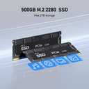 Beelink SER3 Mini PC AMD Ryzen 3 3200U (up to 3.5GHz), 16GB DDR4 2400MT/s 500GB PCIE3.0 SSD Mini Computer, Radeon Vega 3 Graphics,1000Mbps LAN, Dual HDMI 4K Display Windows 11 Pro Home-Office PC