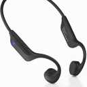 New Bone Conduction Headphones Bluetooth 6.0, Open Ear Headphones with Mic, 3 EQ Modes, Anti-Leak Audio, Dual Pairing, 10H Playtime, 25g Lightweight, IP65 Waterproof for Running, Cycling & Hiking