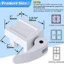5 Pack Sliding Window Locks, Diecast, 1-3/16 Inch Short Version